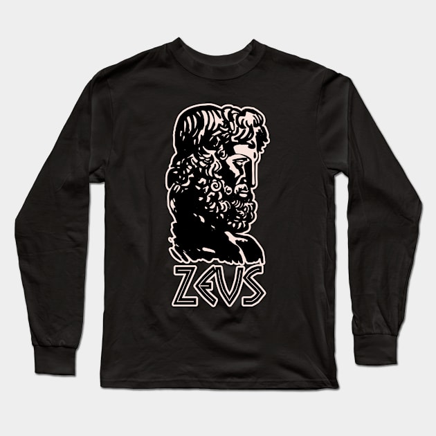 Zeus Long Sleeve T-Shirt by Mosaicblues